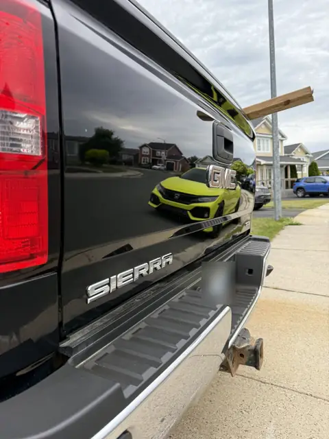 Black pickup, exterior wash